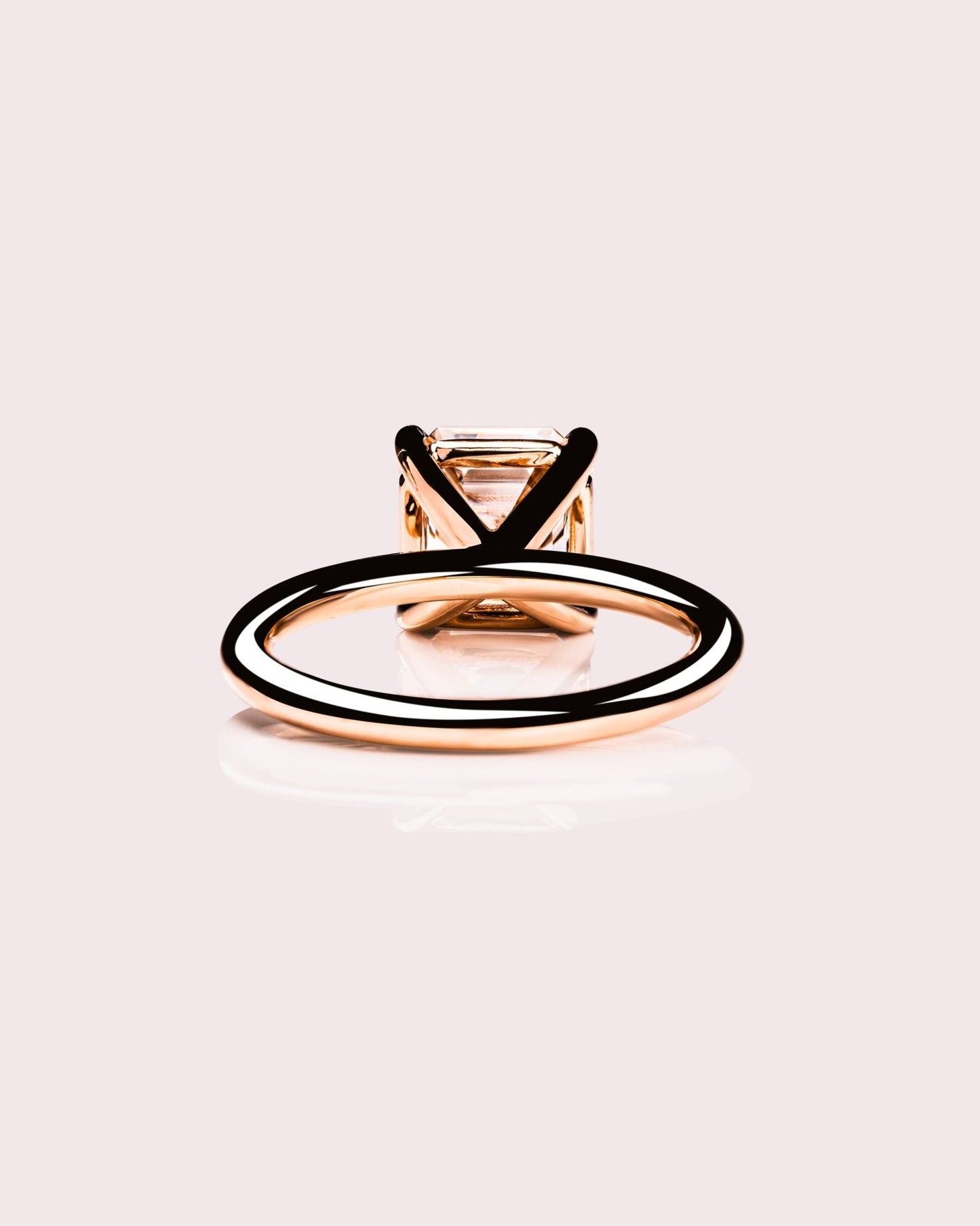 Cushion Hidden Halo Lab Grown Diamond Engagement Ring