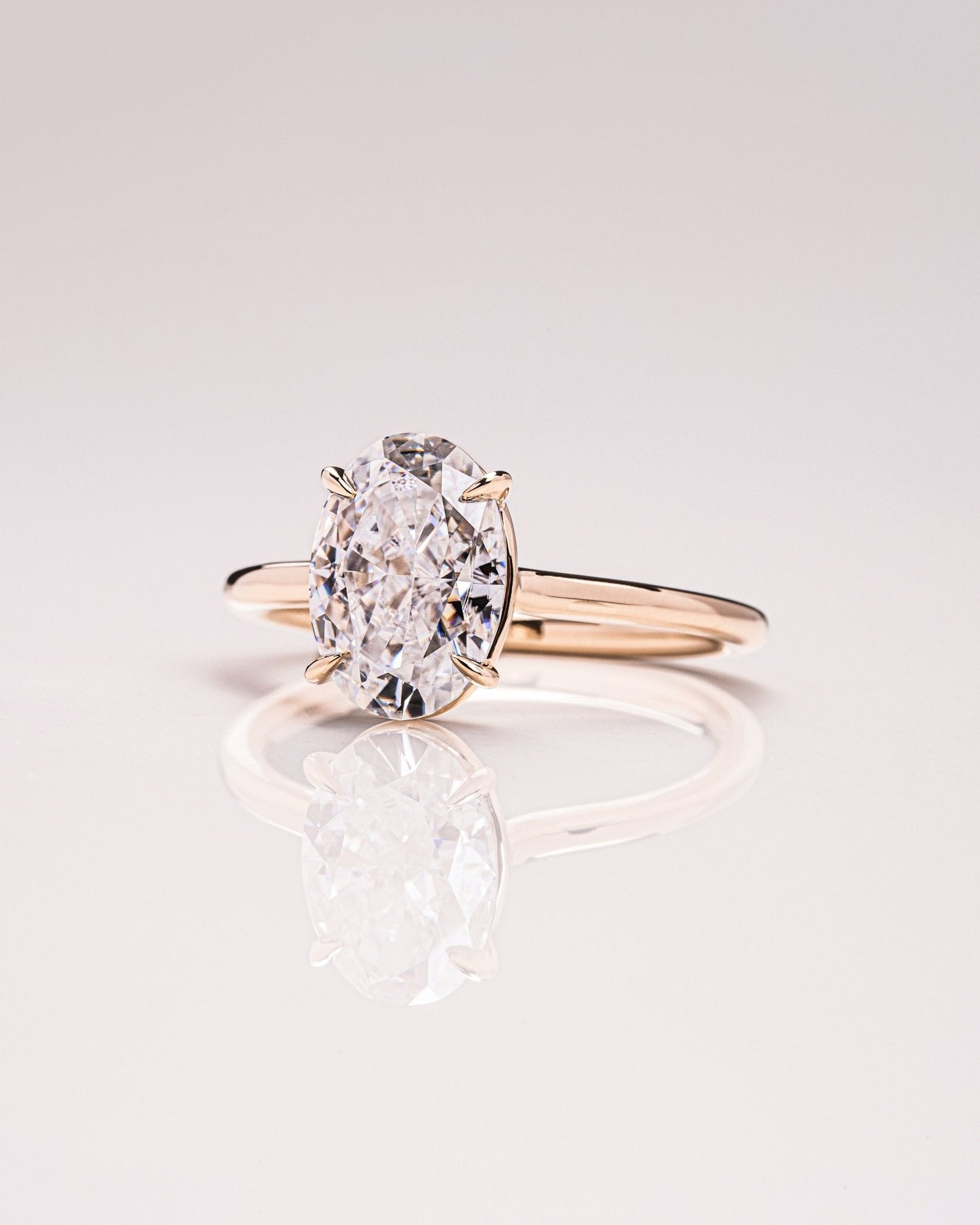 Cushion Hidden Halo Lab Grown Diamond Engagement Ring