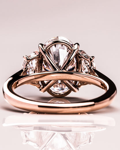 Cushion Hidden Halo Lab Grown Diamond Engagement Ring