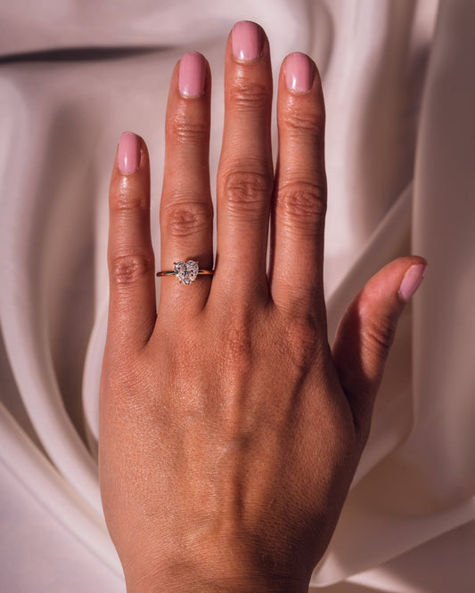 Cushion Hidden Halo Lab Grown Diamond Engagement Ring