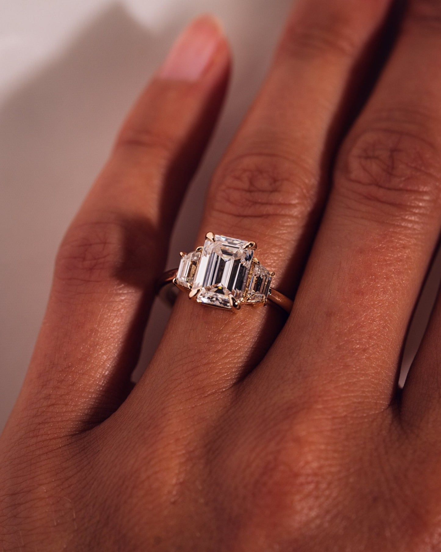 Cushion Hidden Halo Lab Grown Diamond Engagement Ring