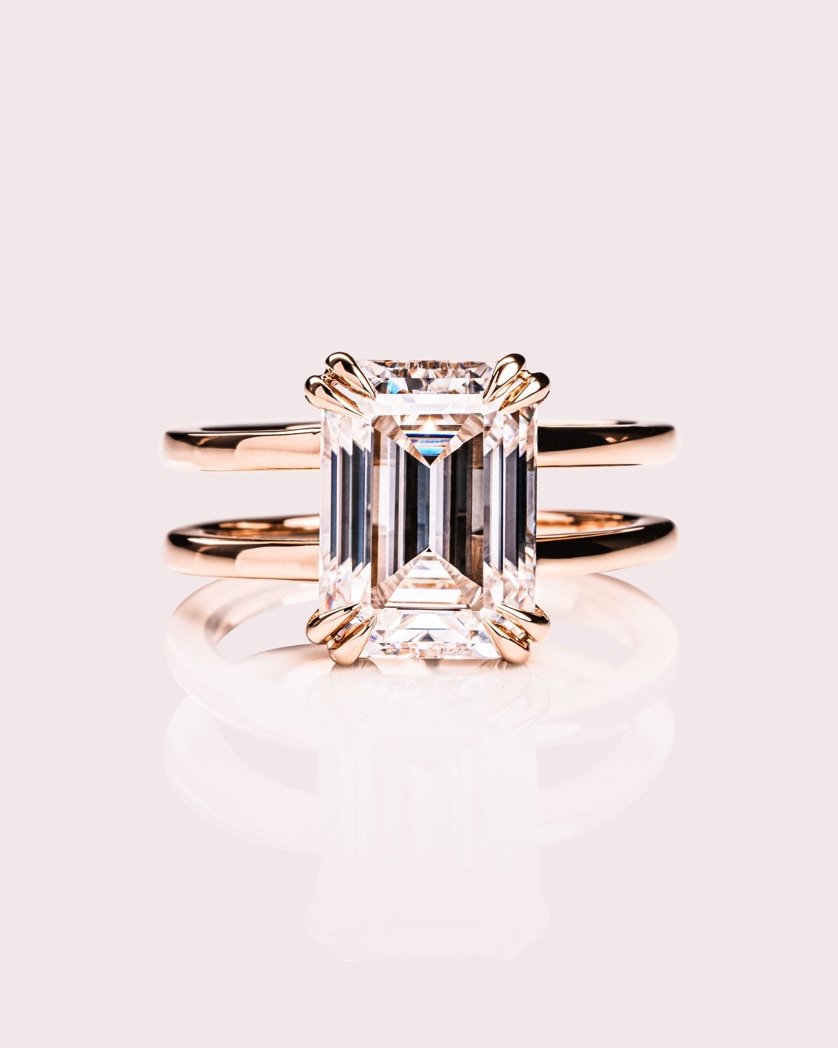 Cushion Hidden Halo Lab Grown Diamond Engagement Ring