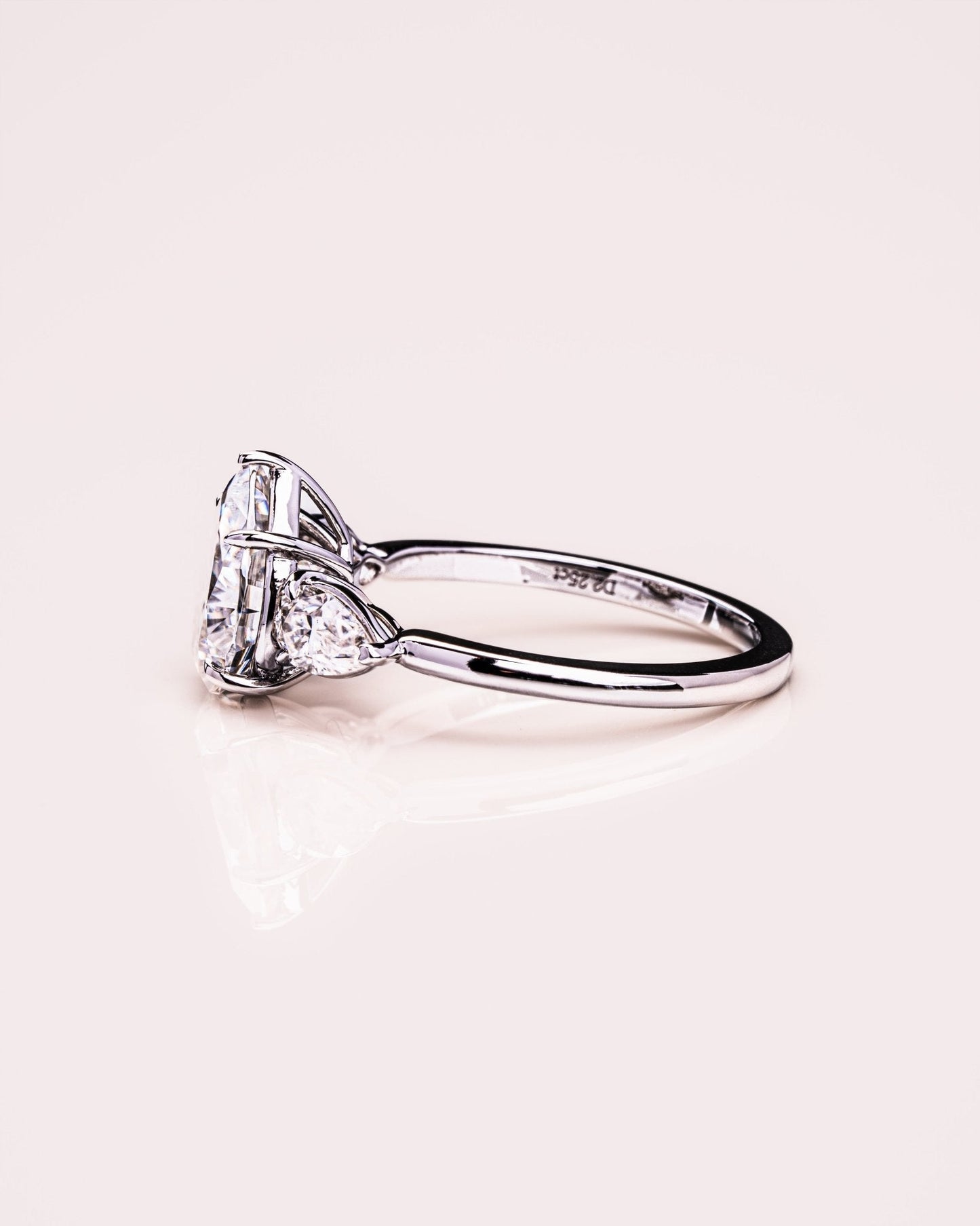 Cushion Hidden Halo Lab Grown Diamond Engagement Ring