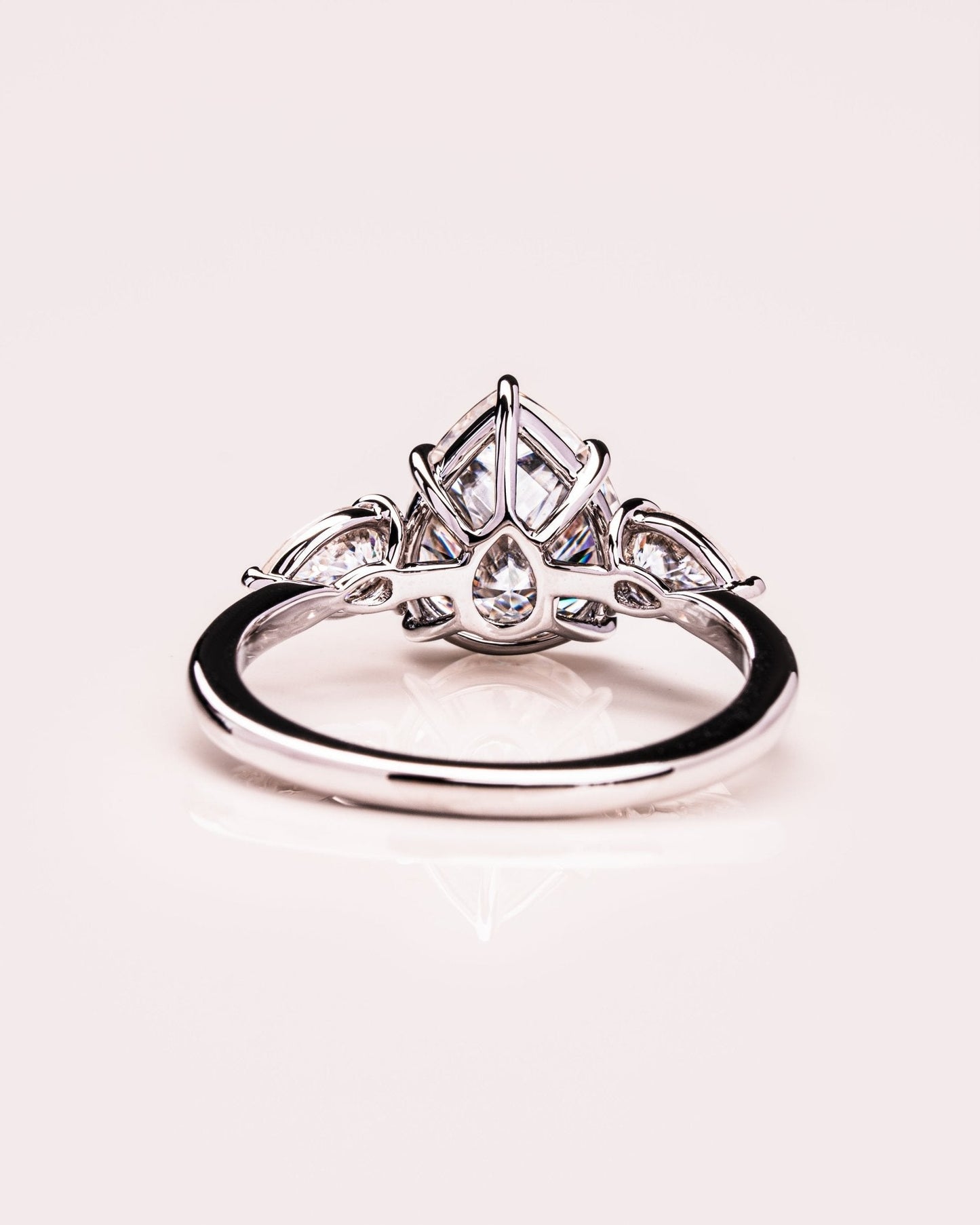Cushion Hidden Halo Lab Grown Diamond Engagement Ring