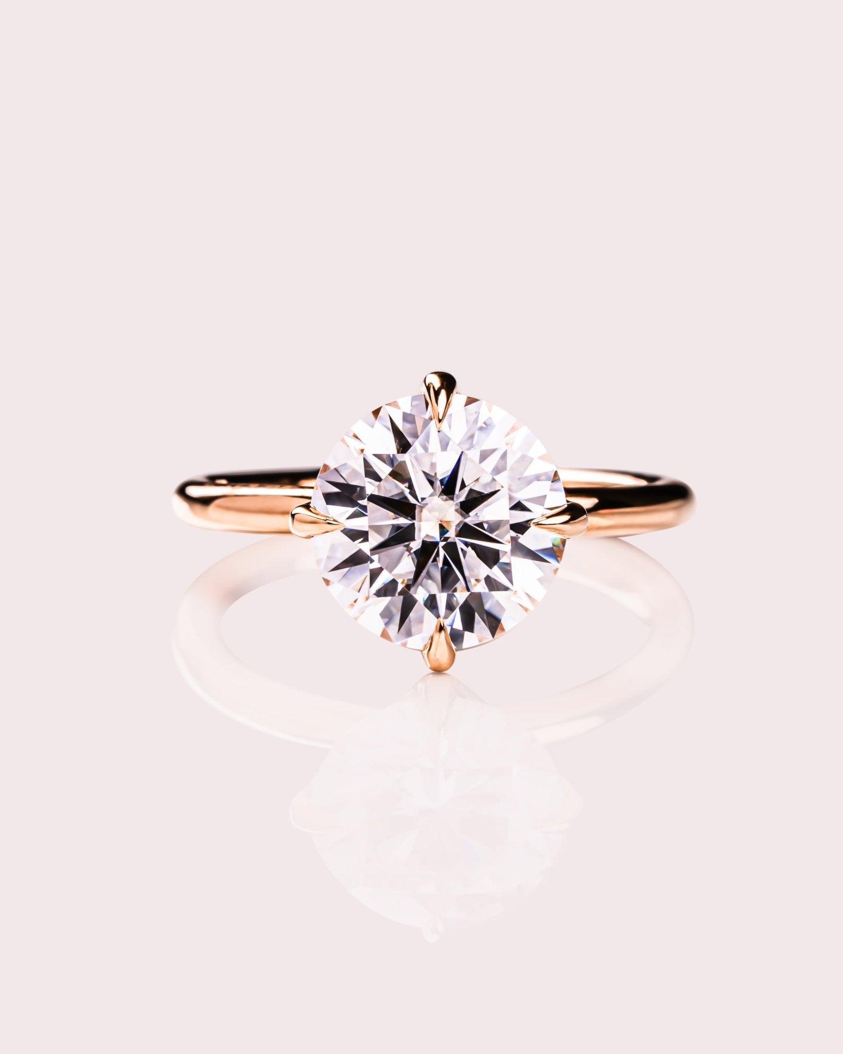 Cushion Hidden Halo Lab Grown Diamond Engagement Ring
