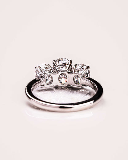 Cushion Hidden Halo Lab Grown Diamond Engagement Ring
