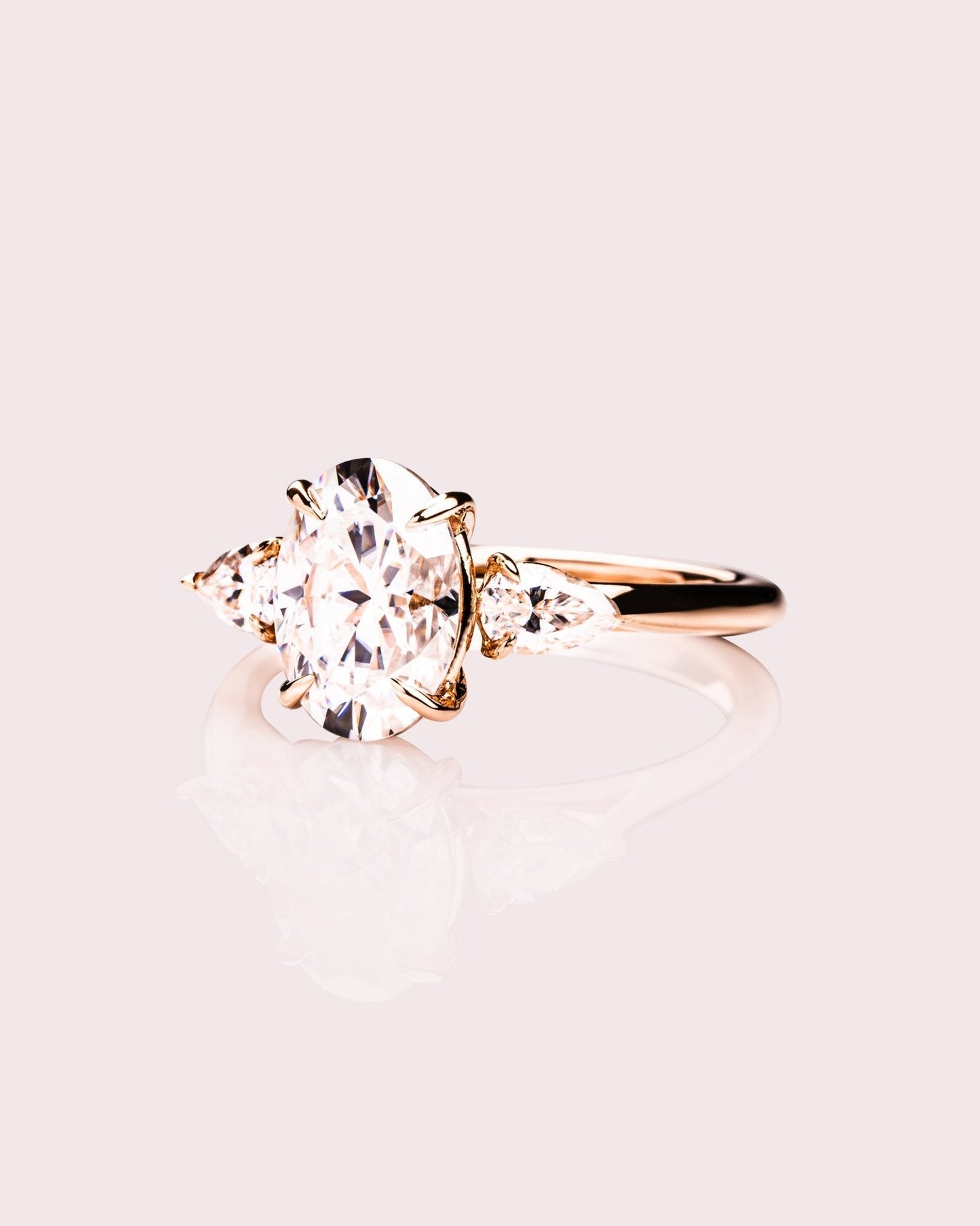 Cushion Hidden Halo Lab Grown Diamond Engagement Ring