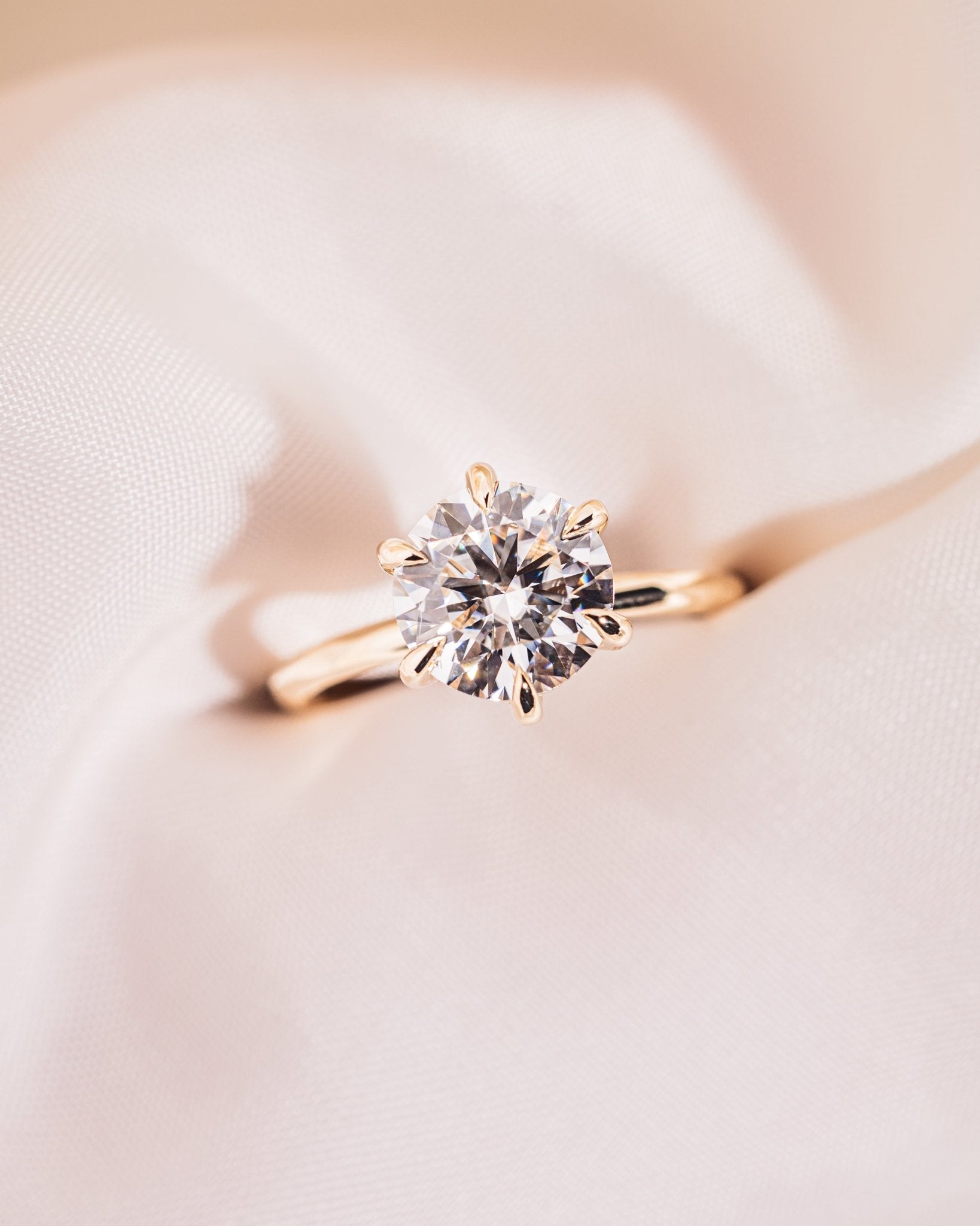 Cushion Hidden Halo Lab Grown Diamond Engagement Ring