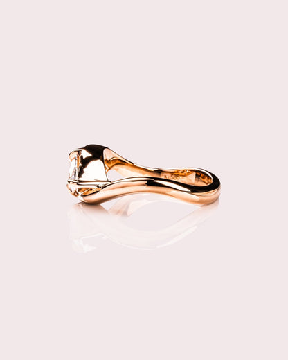 Cushion Hidden Halo Lab Grown Diamond Engagement Ring