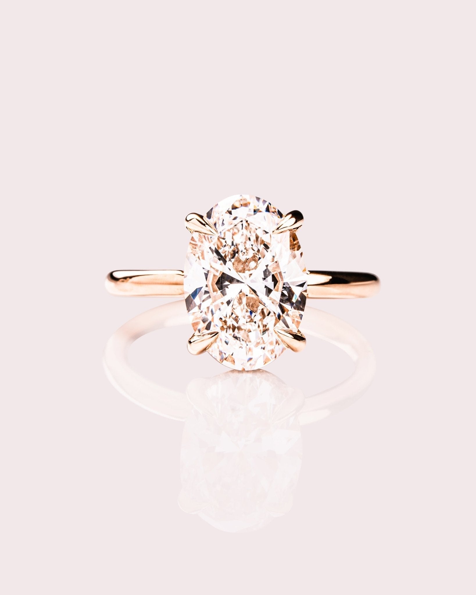 Cushion Hidden Halo Lab Grown Diamond Engagement Ring
