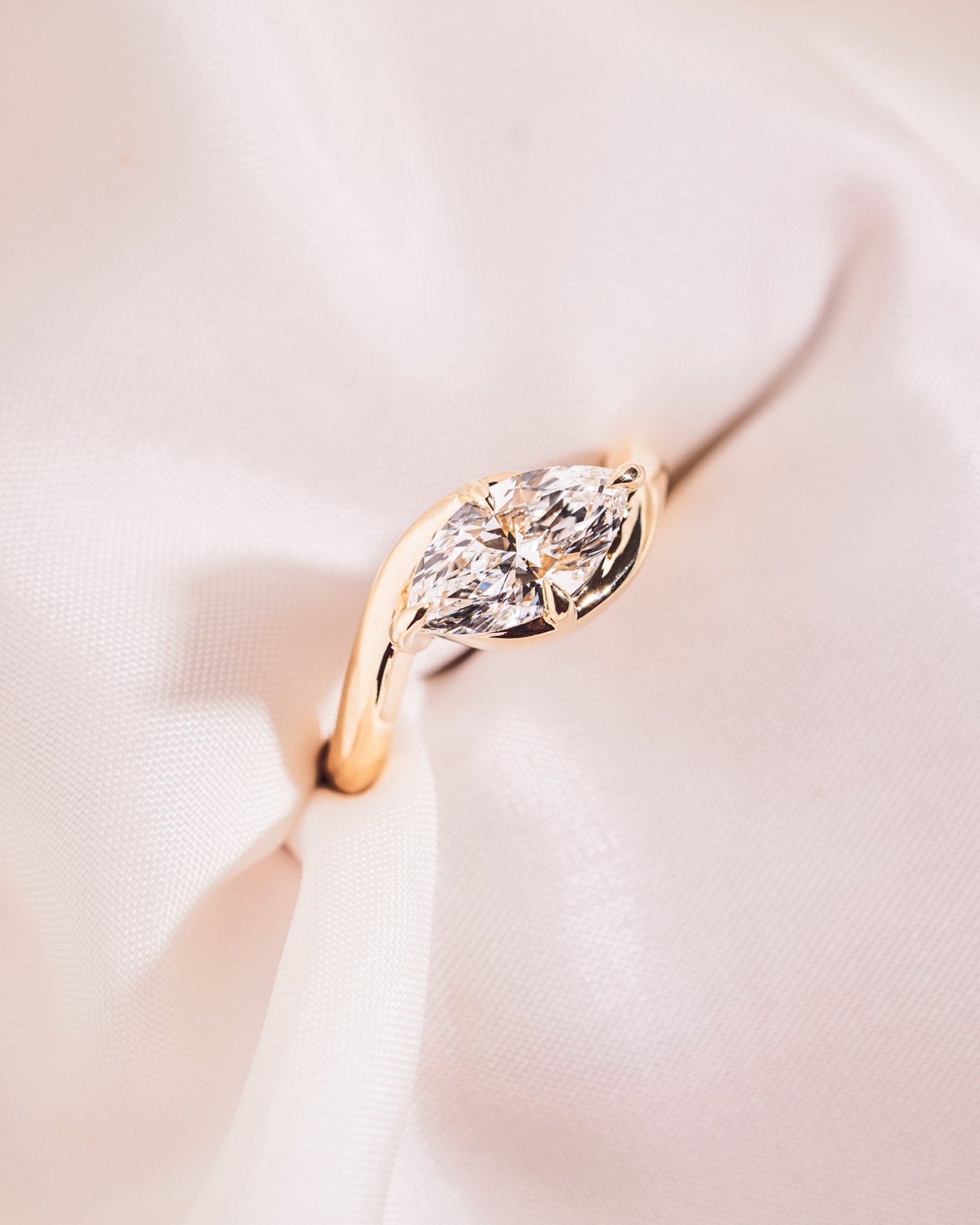 Cushion Hidden Halo Lab Grown Diamond Engagement Ring