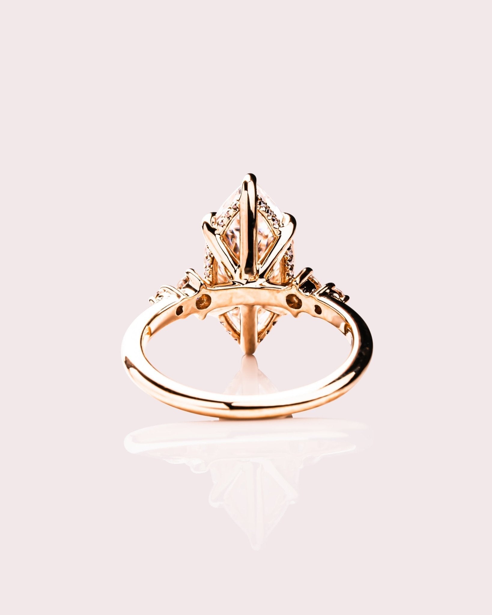 Cushion Hidden Halo Lab Grown Diamond Engagement Ring