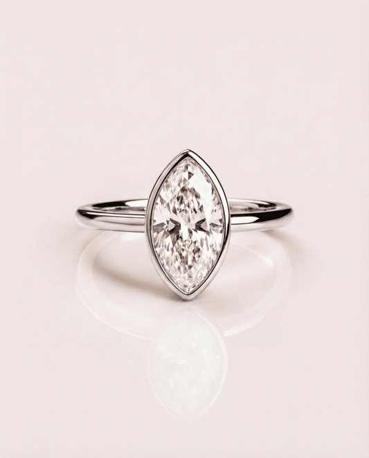 Cushion Hidden Halo Lab Grown Diamond Engagement Ring