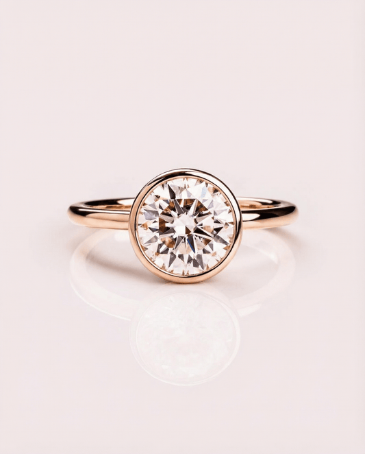 Cushion Hidden Halo Lab Grown Diamond Engagement Ring
