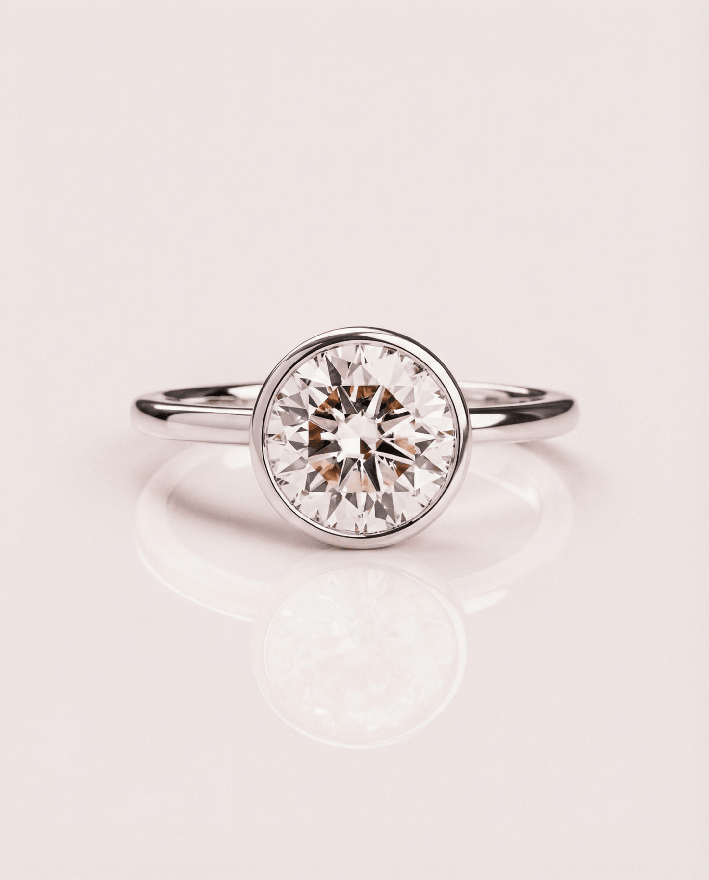 Cushion Hidden Halo Lab Grown Diamond Engagement Ring