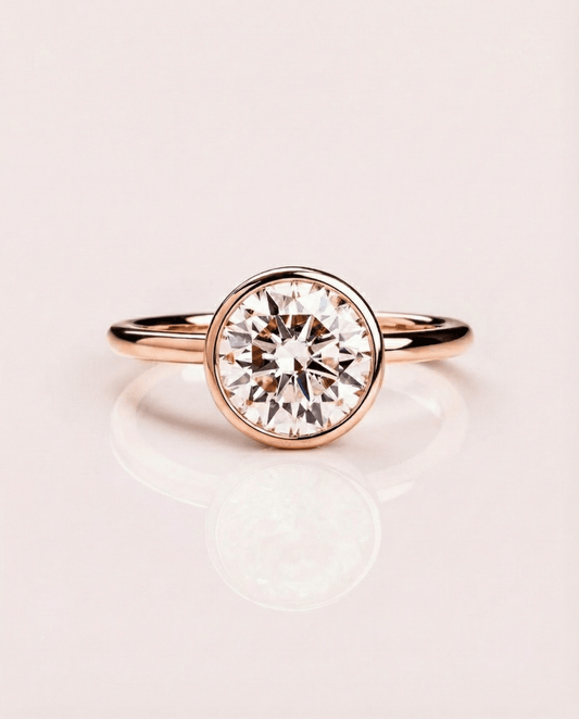 Cushion Hidden Halo Lab Grown Diamond Engagement Ring