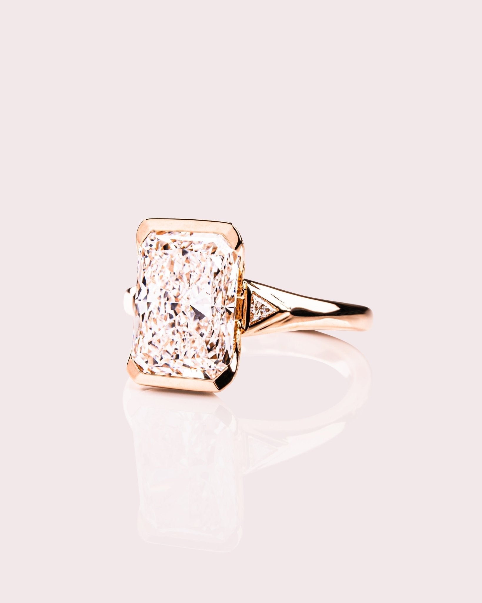 Cushion Hidden Halo Lab Grown Diamond Engagement Ring