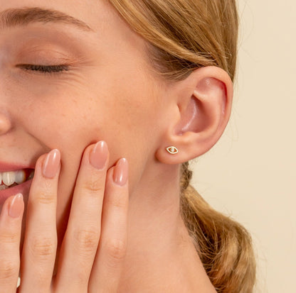 1.0 CT Round Bezel Solitaire Lab Grown Diamond Earrings