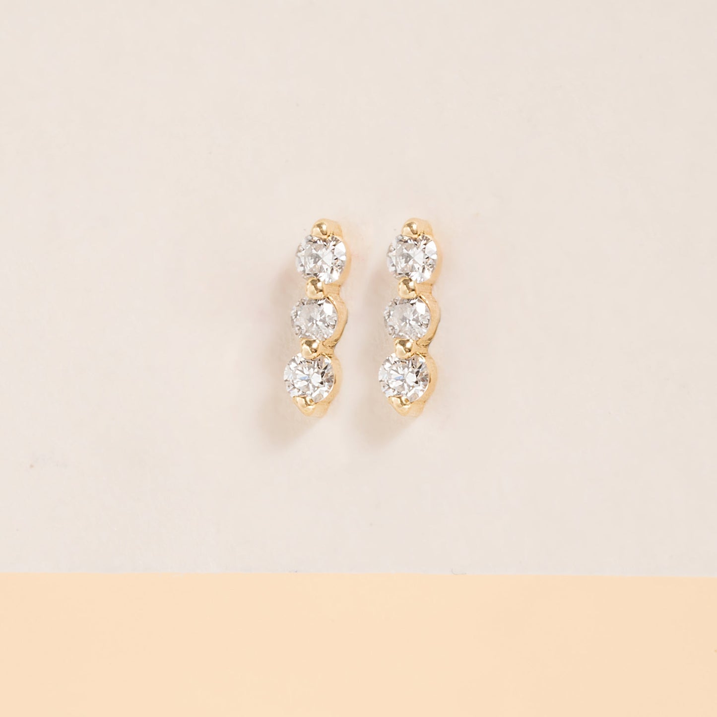 1.0 CT Round Bezel Solitaire Lab Grown Diamond Earrings