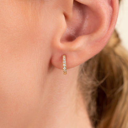 1.0 CT Round Bezel Solitaire Lab Grown Diamond Earrings