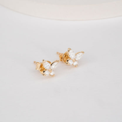 1.0 CT Round Bezel Solitaire Lab Grown Diamond Earrings