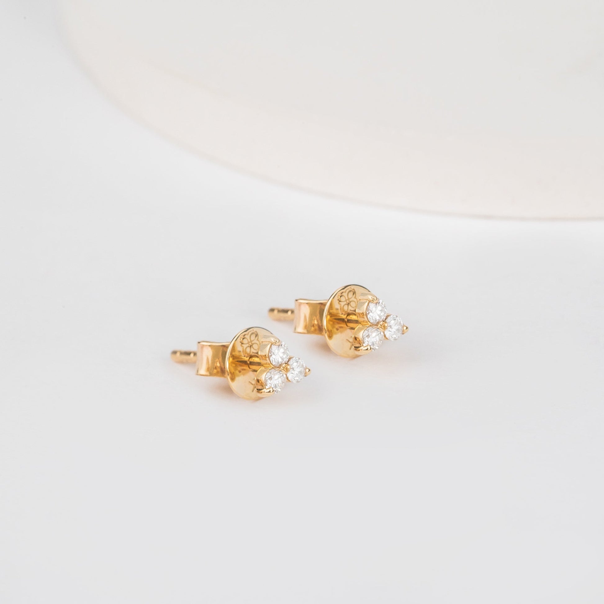 1.0 CT Round Bezel Solitaire Lab Grown Diamond Earrings