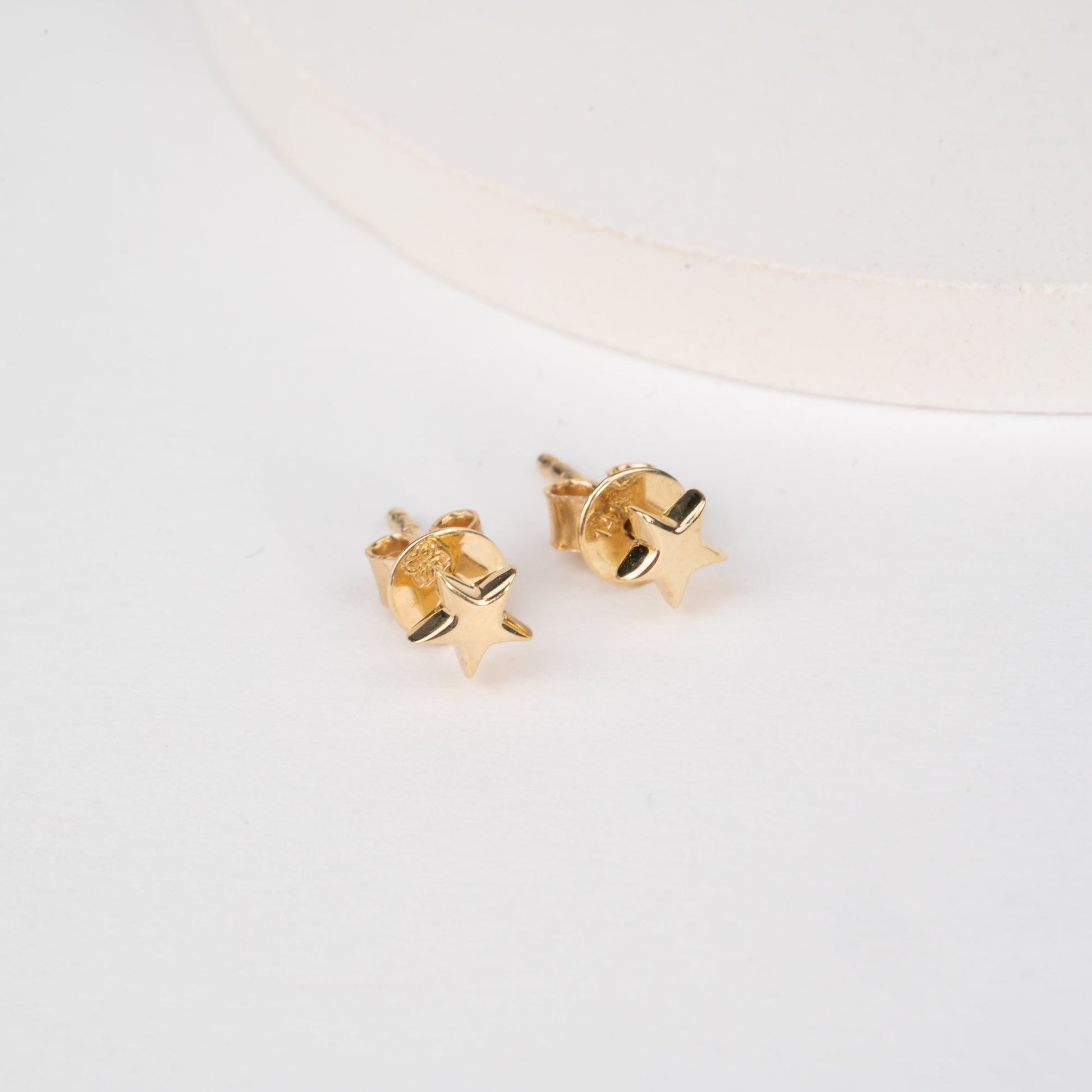 1.0 CT Round Bezel Solitaire Lab Grown Diamond Earrings