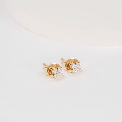 1.0 CT Round Bezel Solitaire Lab Grown Diamond Earrings