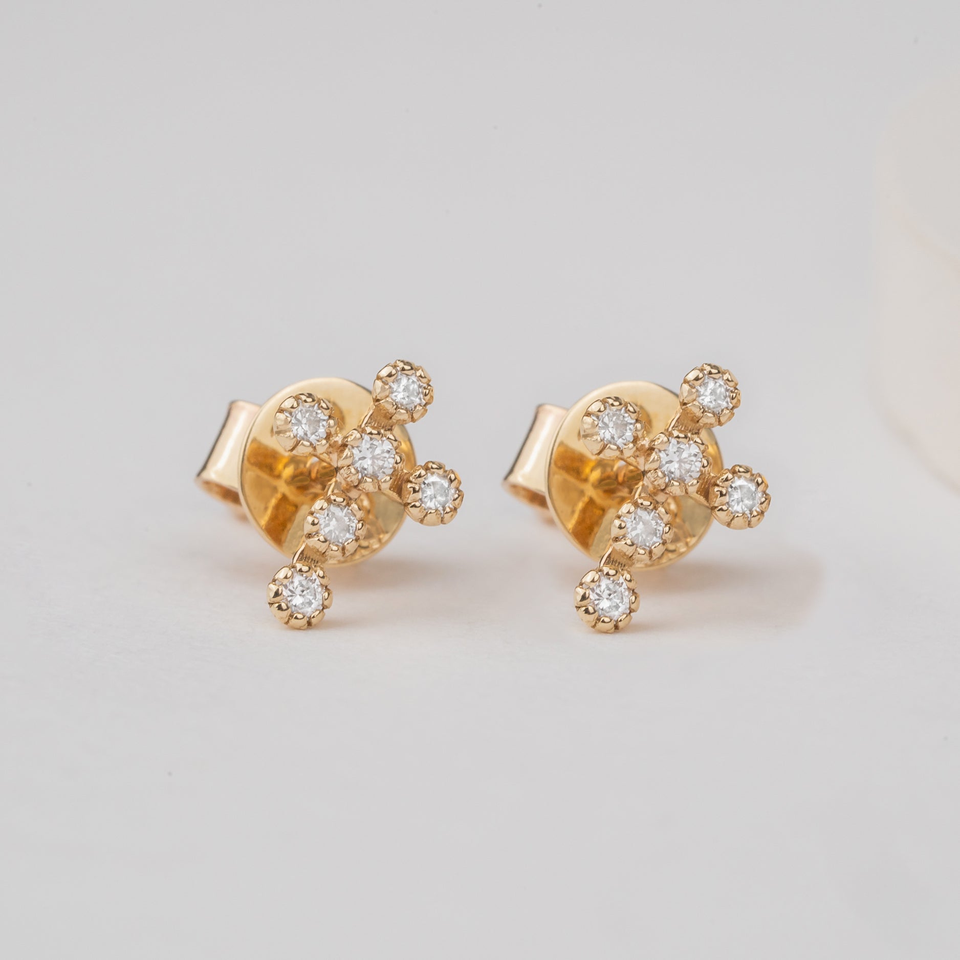 1.0 CT Round Bezel Solitaire Lab Grown Diamond Earrings