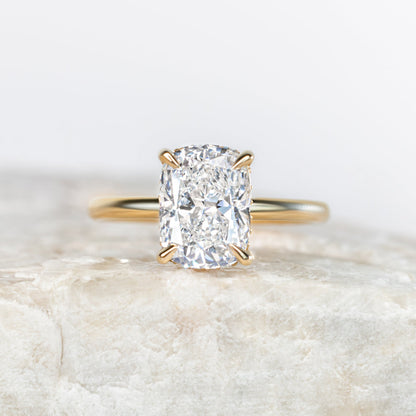 2 CT Round Three Stones Lab Grown Diamond Engagement Ring