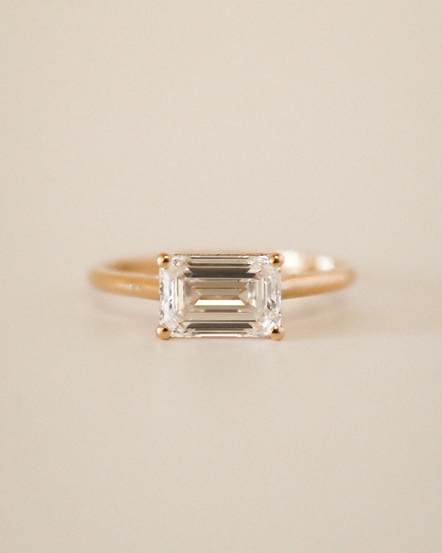 Round Swirl Semi Pave Engagement Ring – 1 CT Moissanite Diamond