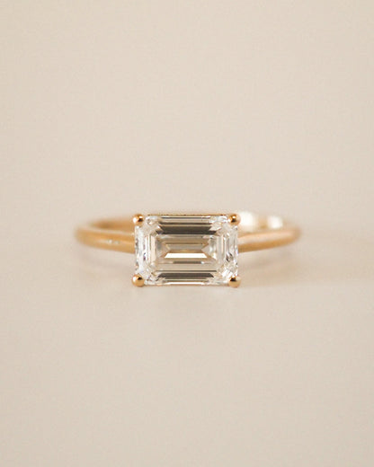 Round Swirl Semi Pave Engagement Ring – 1 CT Moissanite Diamond
