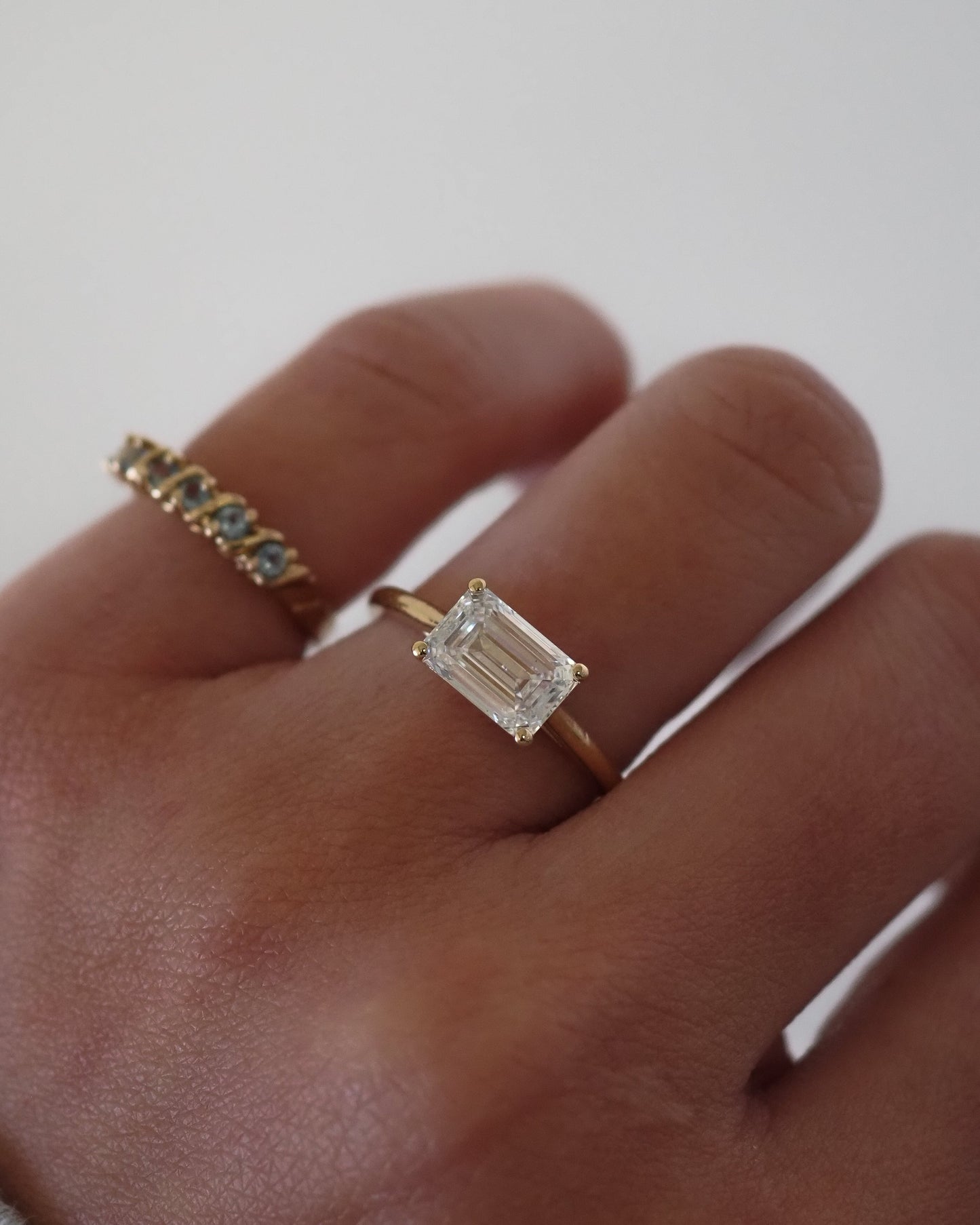 Round Swirl Semi Pave Engagement Ring – 1 CT Moissanite Diamond