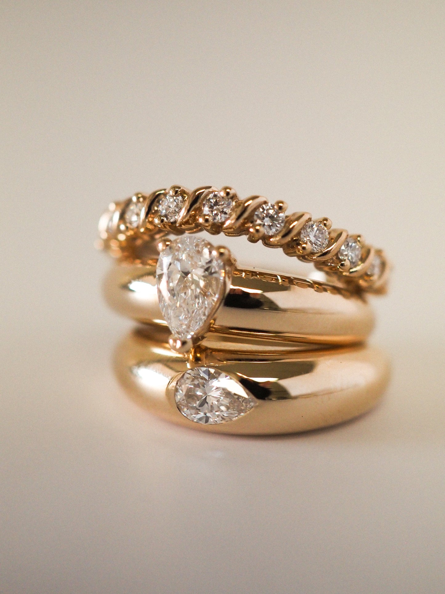Round Swirl Semi Pave Engagement Ring – 1 CT Moissanite Diamond