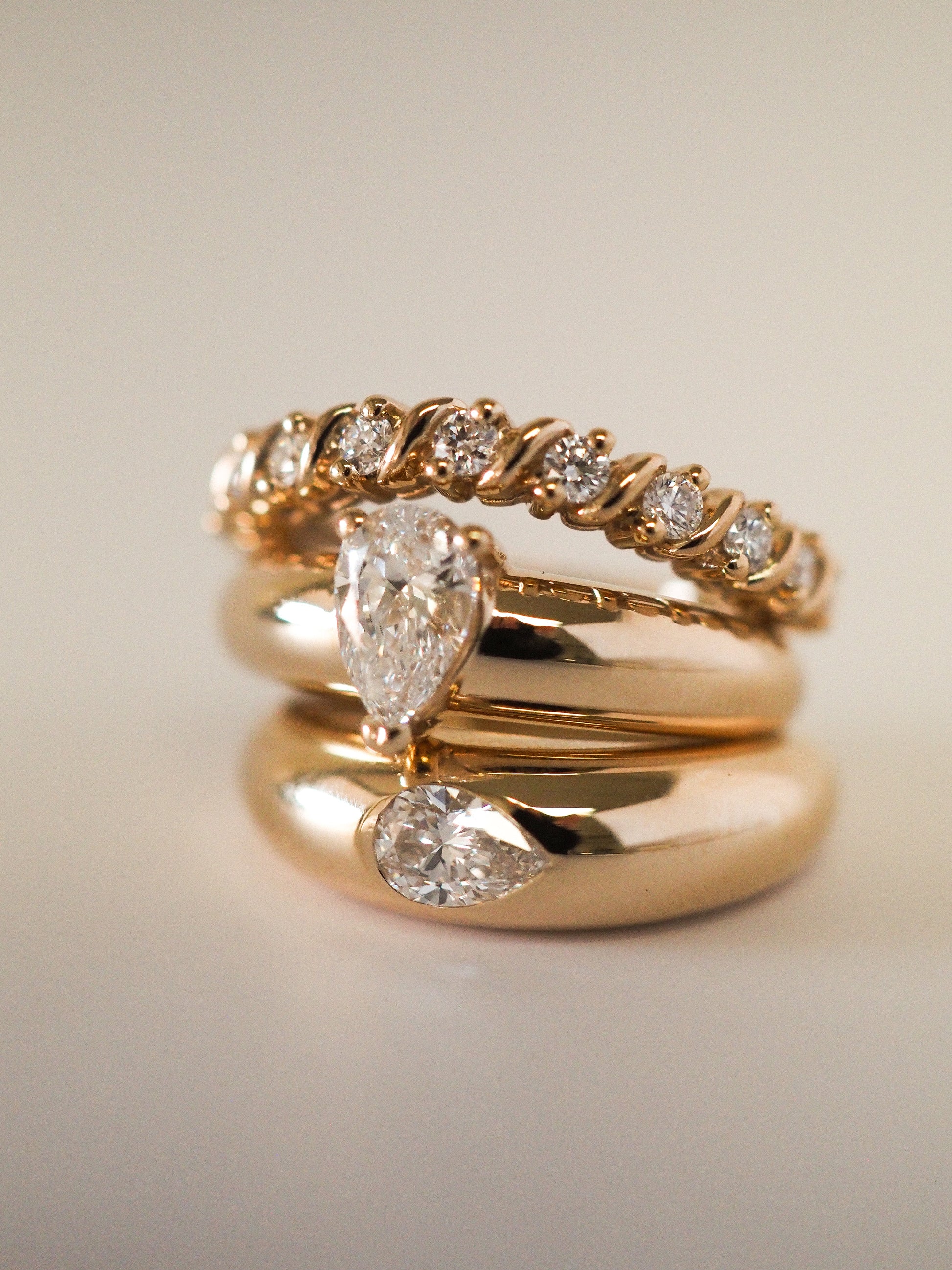 Round Swirl Semi Pave Engagement Ring – 1 CT Moissanite Diamond
