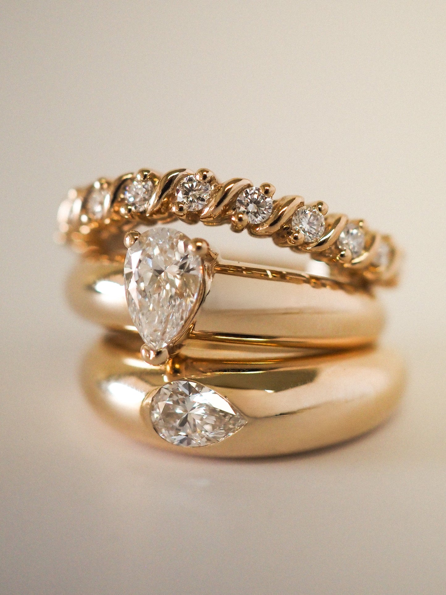 Round Swirl Semi Pave Engagement Ring – 1 CT Moissanite Diamond