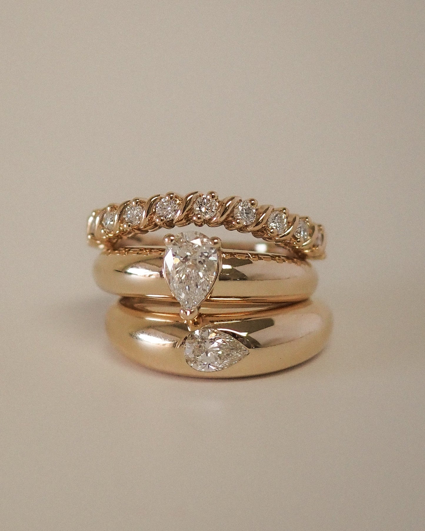 Round Swirl Semi Pave Engagement Ring – 1 CT Moissanite Diamond