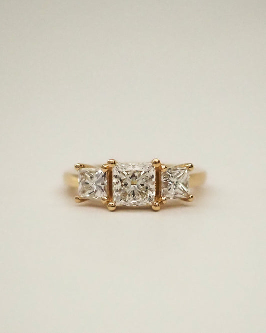Round Swirl Semi Pave Engagement Ring – 1 CT Moissanite Diamond