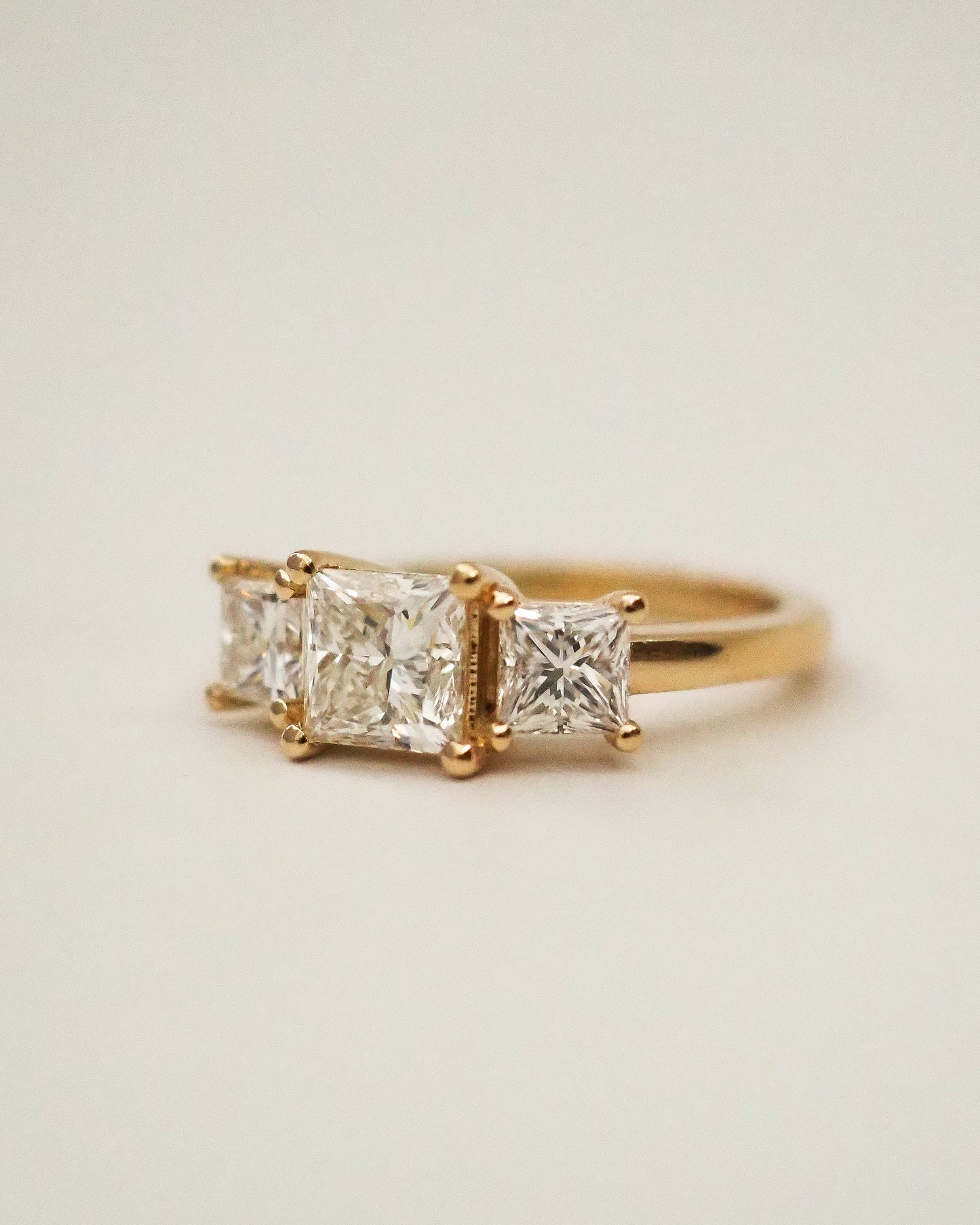 Round Swirl Semi Pave Engagement Ring – 1 CT Moissanite Diamond