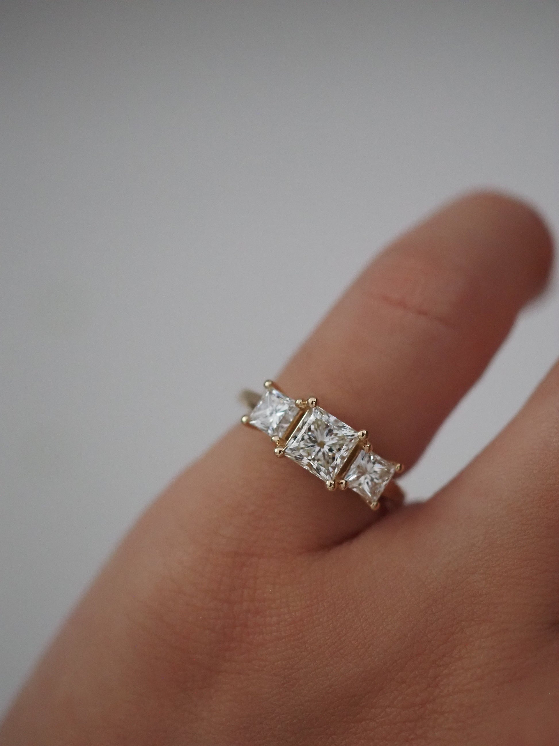 Round Swirl Semi Pave Engagement Ring – 1 CT Moissanite Diamond