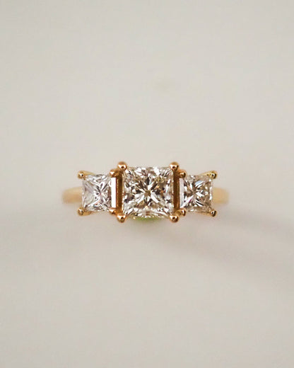 Round Swirl Semi Pave Engagement Ring – 1 CT Moissanite Diamond