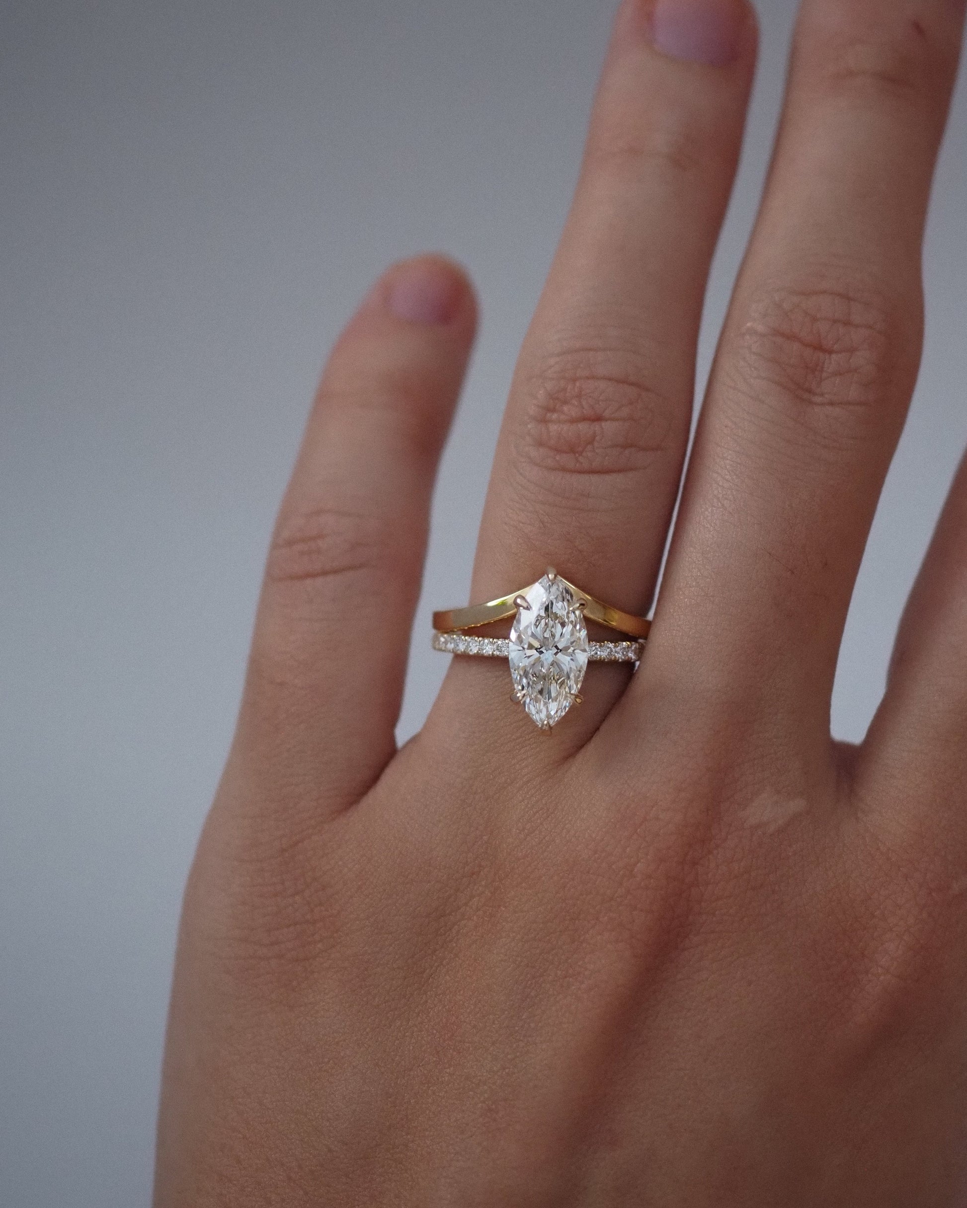 Round Swirl Semi Pave Engagement Ring – 1 CT Moissanite Diamond