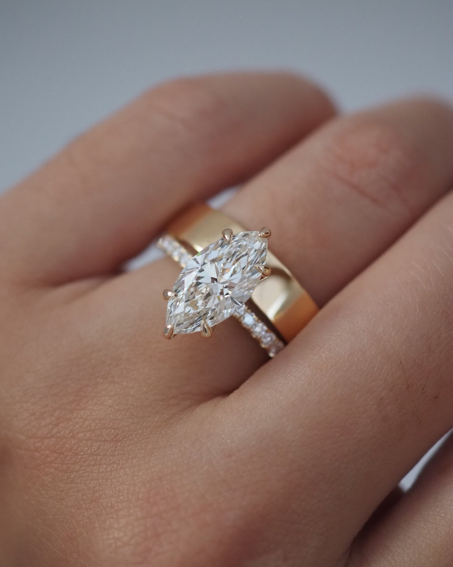 Round Swirl Semi Pave Engagement Ring – 1 CT Moissanite Diamond