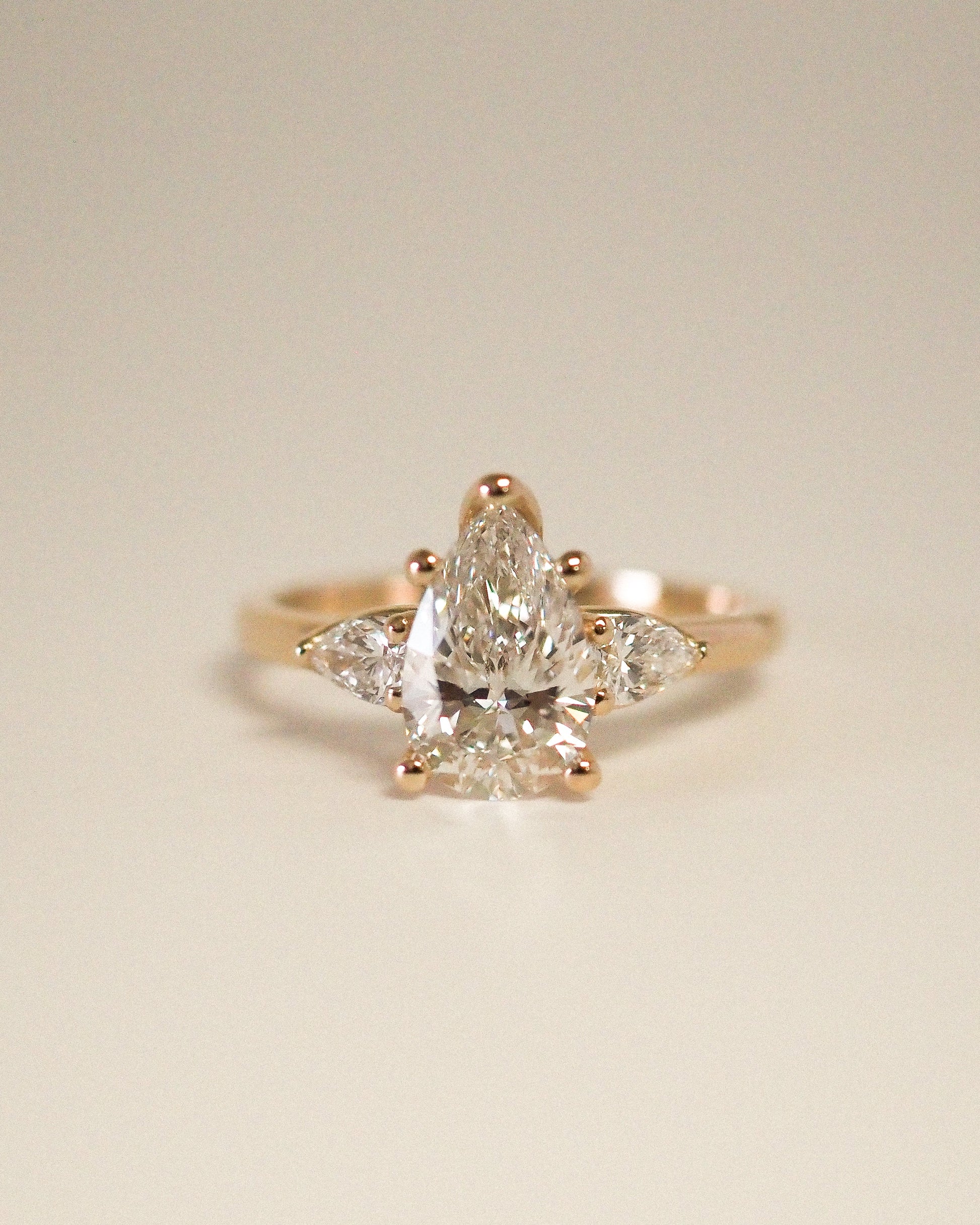 Round Swirl Semi Pave Engagement Ring – 1 CT Moissanite Diamond