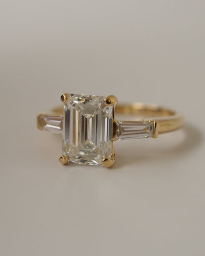 Round Swirl Semi Pave Engagement Ring – 1 CT Moissanite Diamond