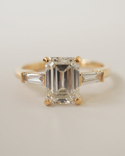 Round Swirl Semi Pave Engagement Ring – 1 CT Moissanite Diamond