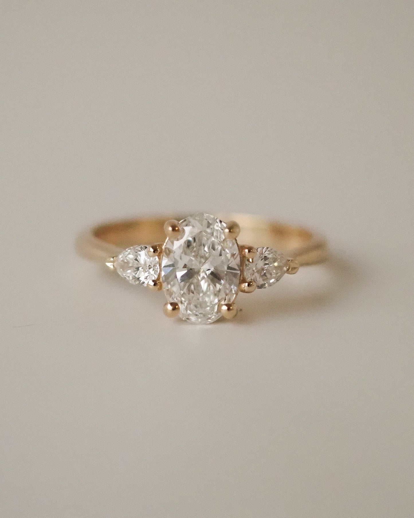 Round Swirl Semi Pave Engagement Ring – 1 CT Moissanite Diamond