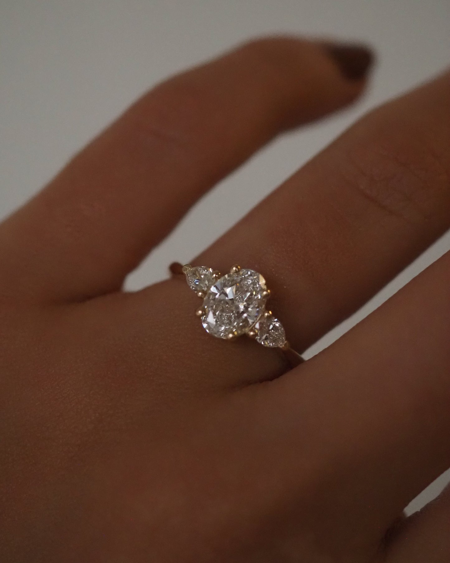 Round Swirl Semi Pave Engagement Ring – 1 CT Moissanite Diamond