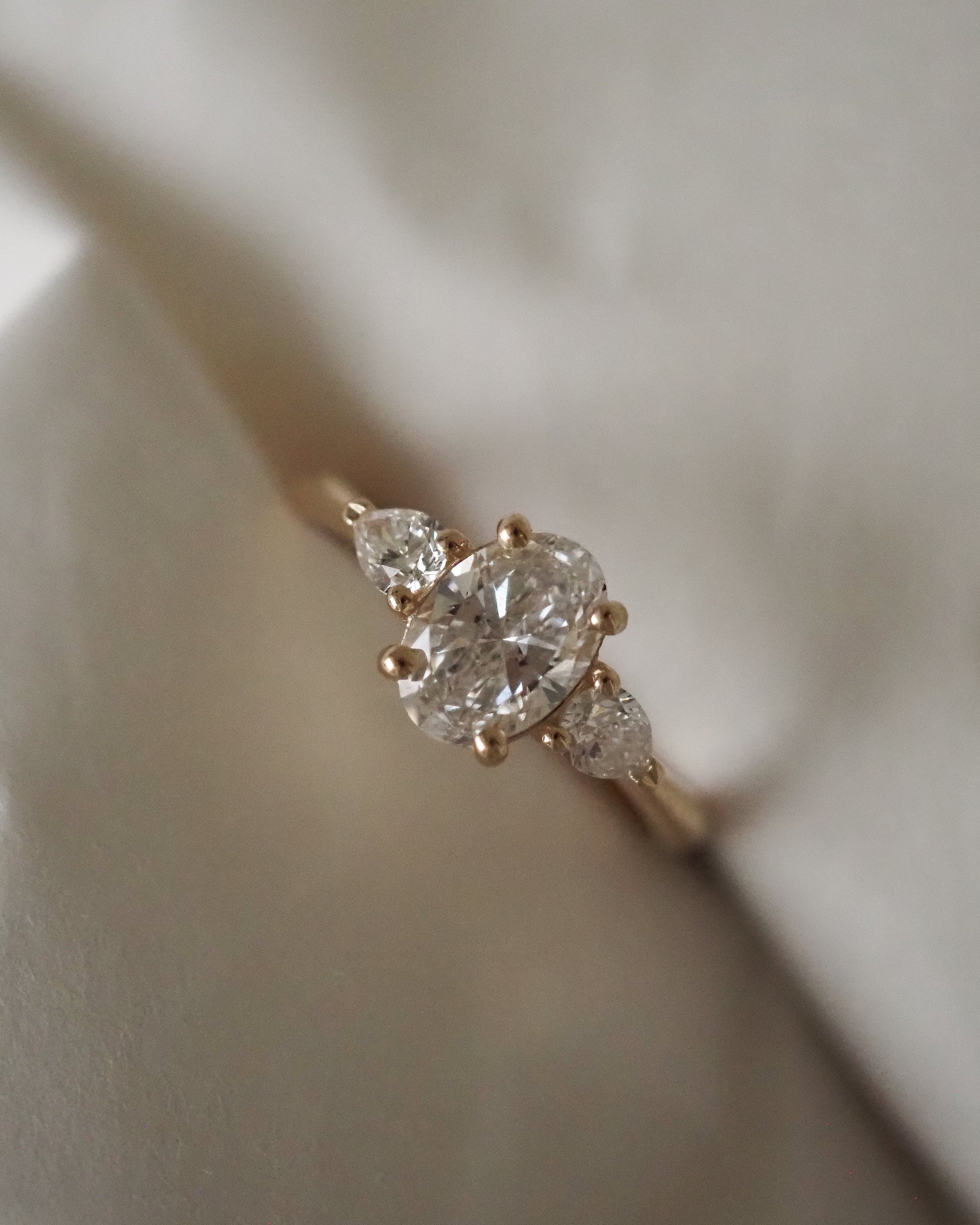 Round Swirl Semi Pave Engagement Ring – 1 CT Moissanite Diamond