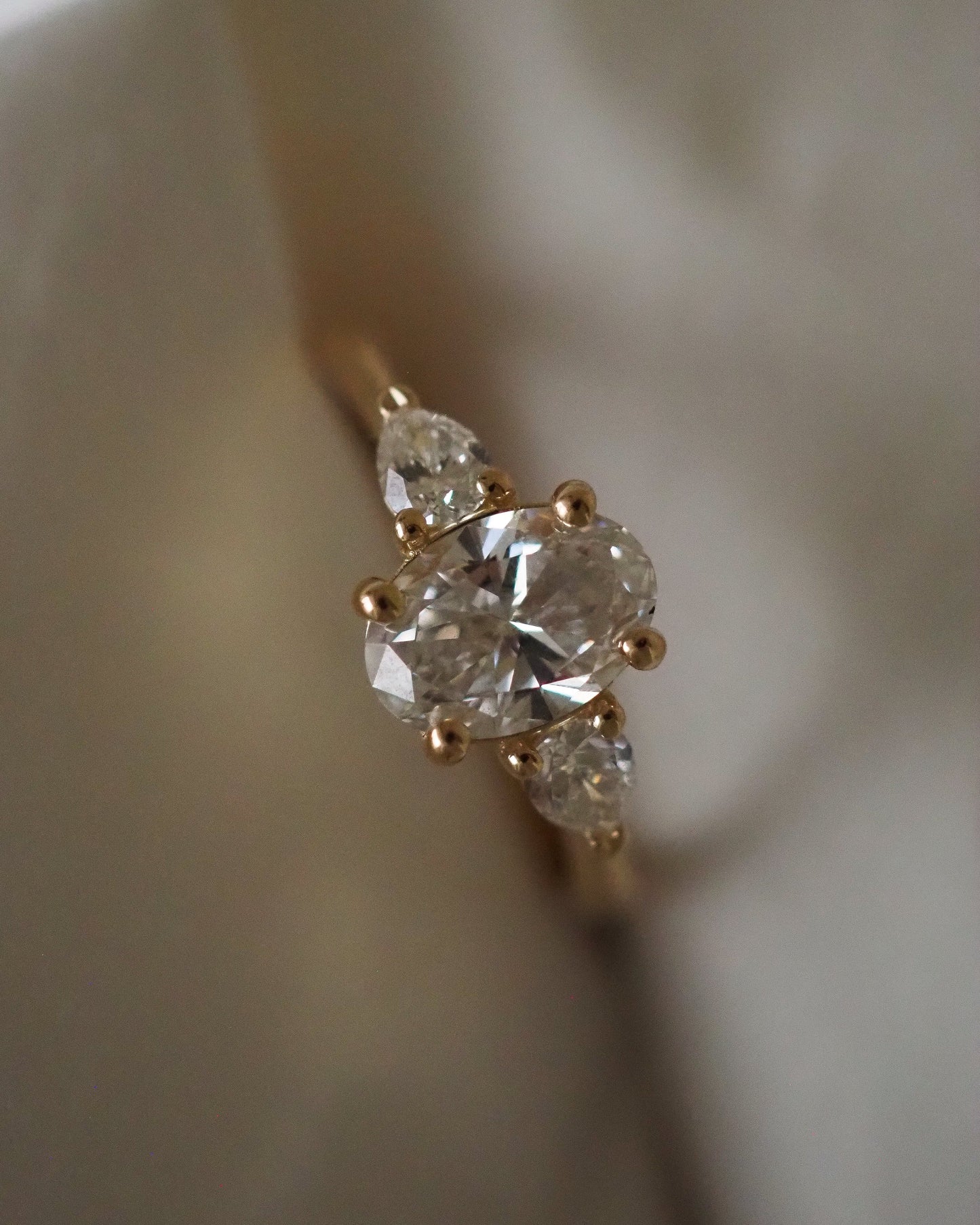 Round Swirl Semi Pave Engagement Ring – 1 CT Moissanite Diamond